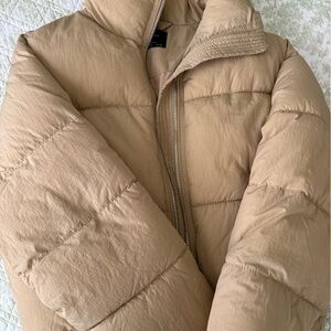 BERSHKA Tan Puffer Jacket